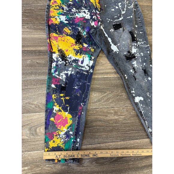 Ashley Stewart Jeans Women's Plus Size 20 Paint Splatter Graffiti Y2K Streetwear - Picture 4 of 10